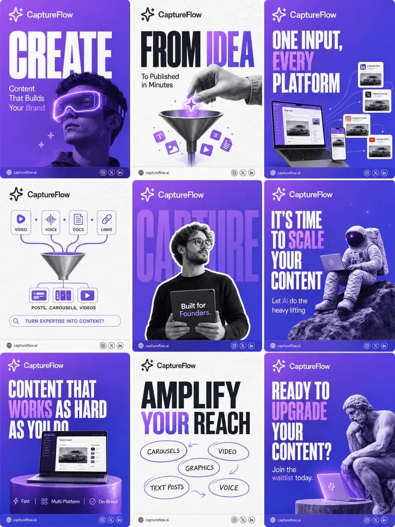 CaptureFlow branded image posts